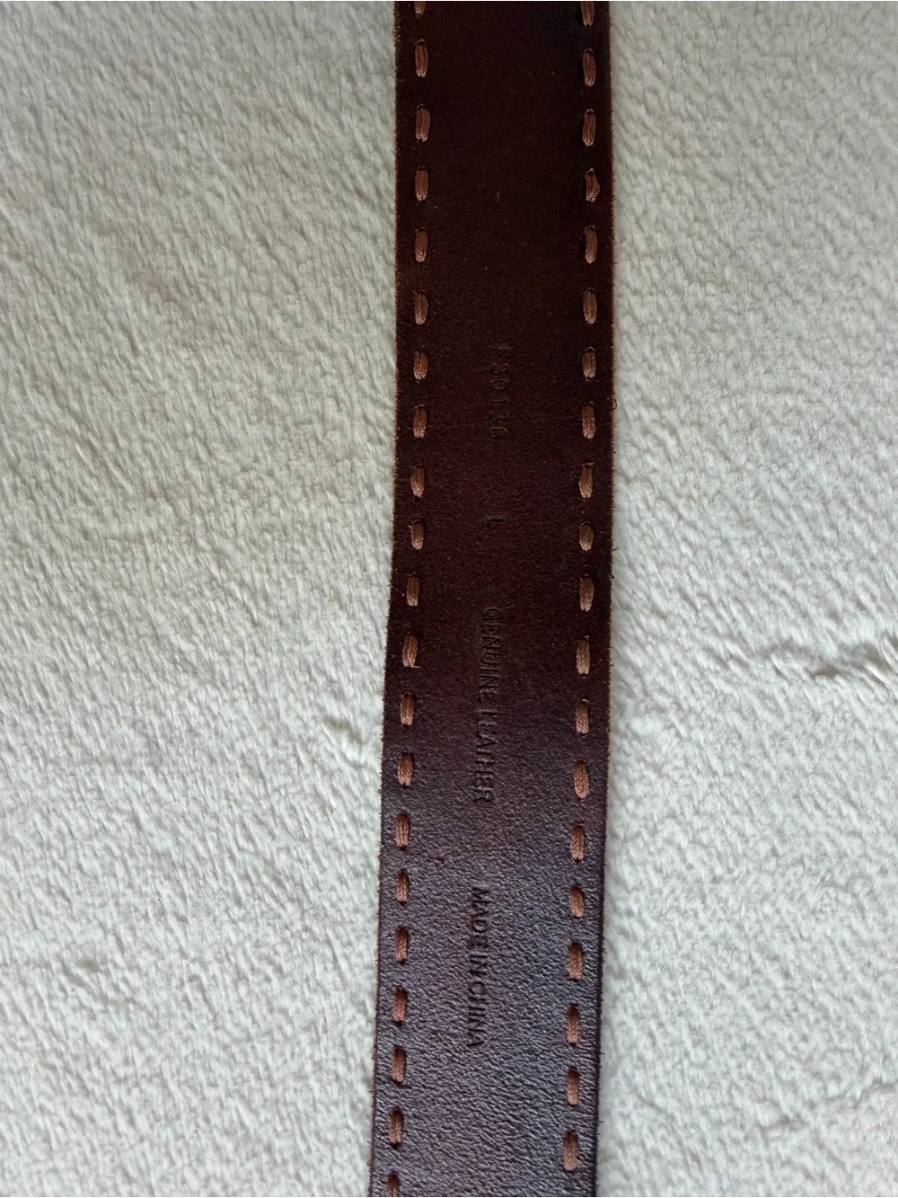 Brown Leather Celtic Embossed Belt Solid Brass Buckle Unisex ITEM2634